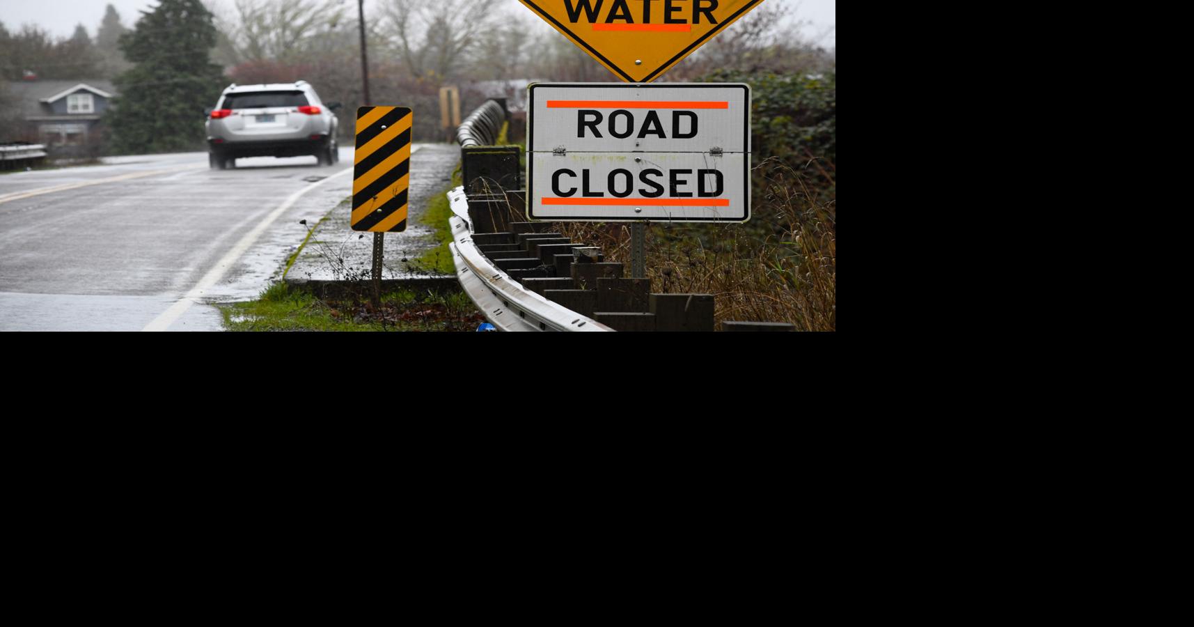 Roads in Linn and Benton counties closed due to high water