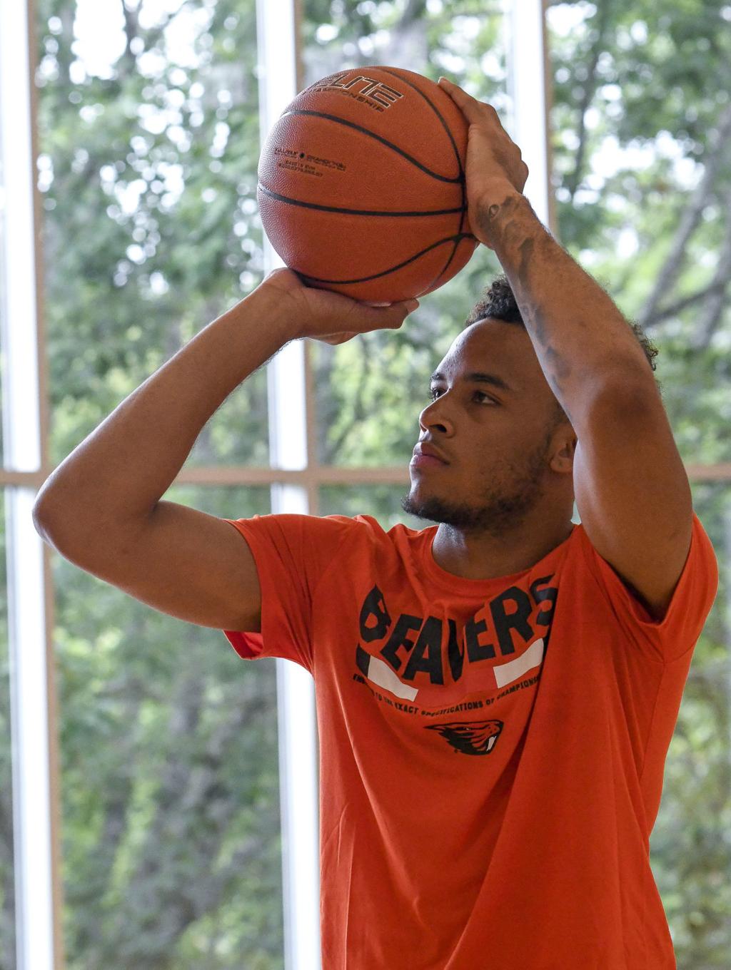 Osu Men S Basketball Miller Moore Finds Basketball As An Outlet