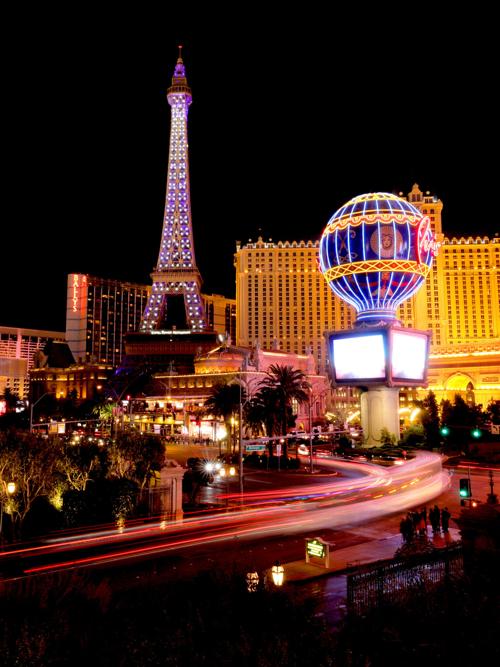 Paris Las Vegas added new lighting to its Eiffel Tower.