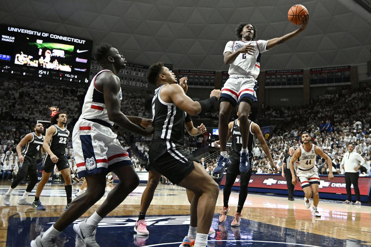 Providence College plays at UConn in Big East men's basketball