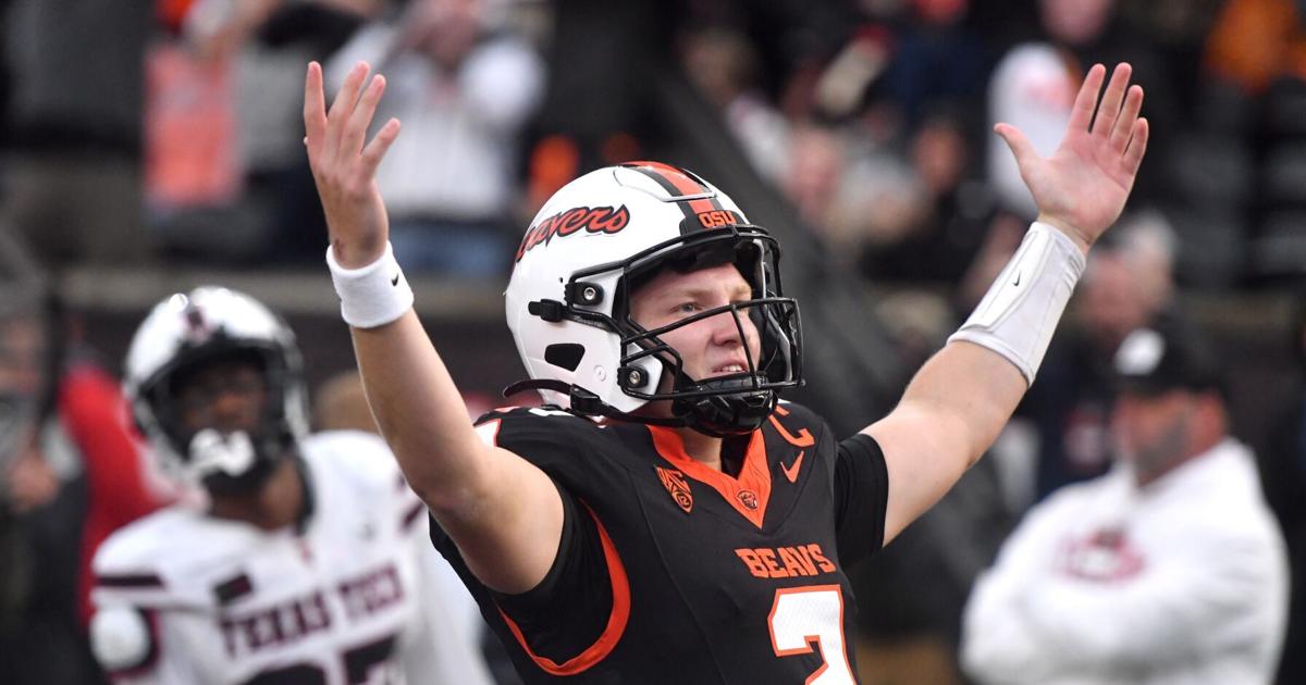 Oregon State football vs. Texas Tech, Braden Atkinson