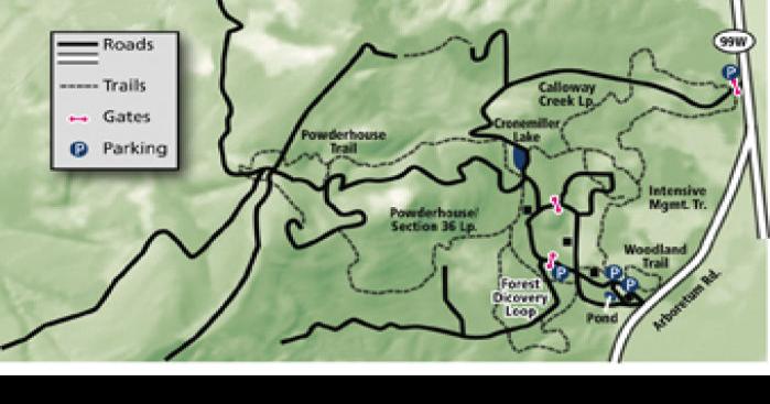 Peavy Arboretum Trail Map Peavy Arboretum Map | | Gazettetimes.com