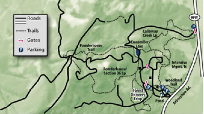 Peavy Arboretum map | | gazettetimes.com