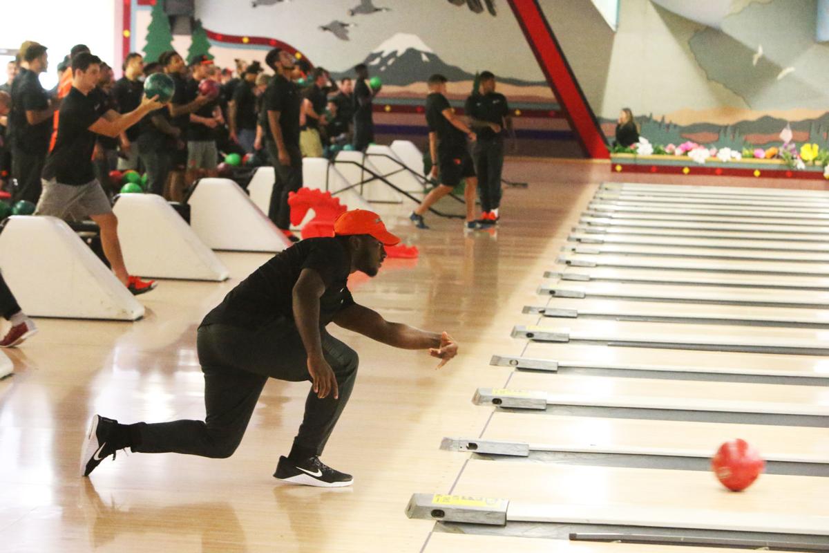 osu football beavers go bowling in bend football