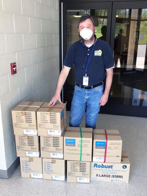 College donates gloves