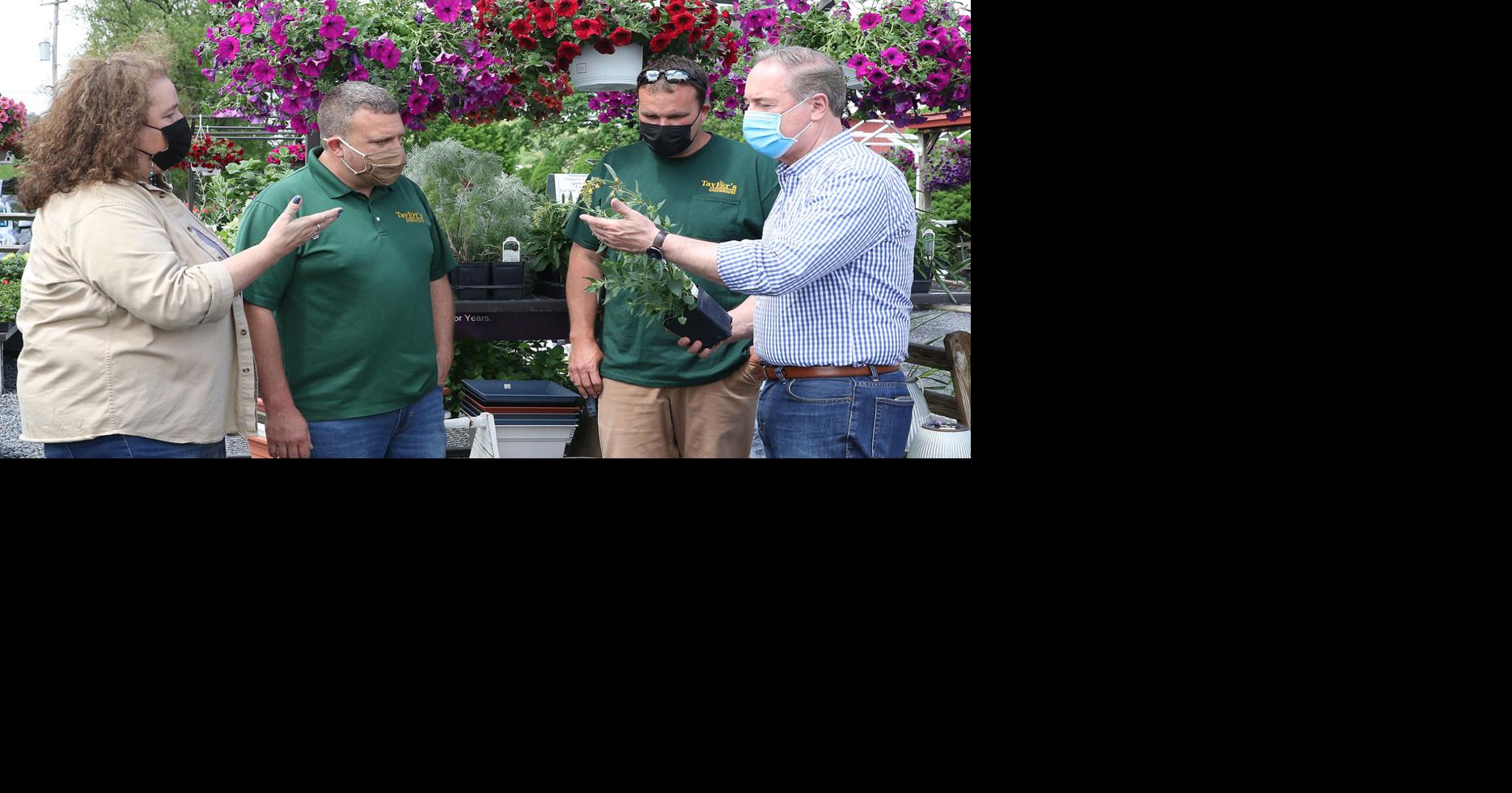 Joyce visits Taylor's Greenhouse Local News