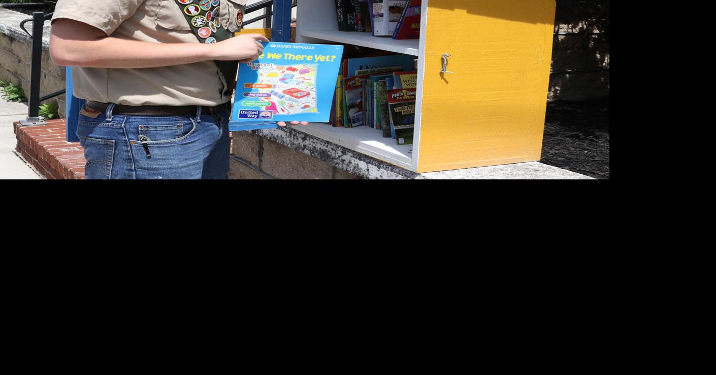 Scout builds street-side library for United Way | Local News ...