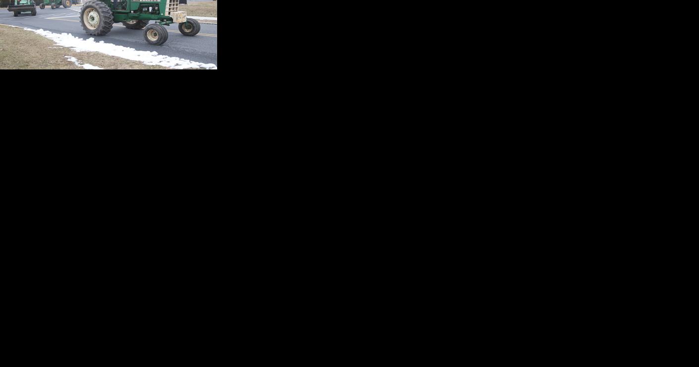 Driving a tractor to school for FFA Week - Vimarsana News