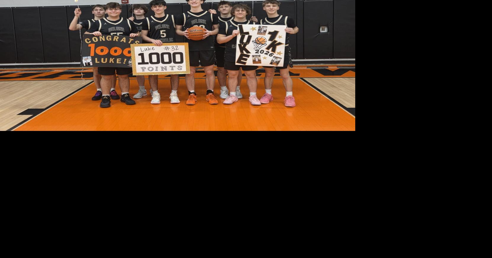 Rebert scores 1,000th point as Delone finishes regular season unbeaten ...