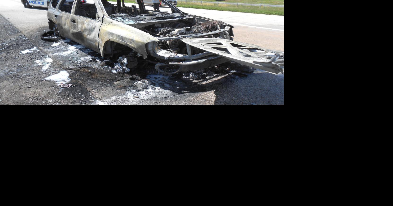 Route 15 reduced to one lane Saturday after vehicle catches fire ...