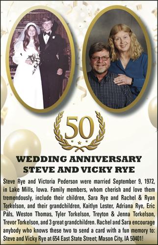 Steve Rye 50th Wedding Anniversary