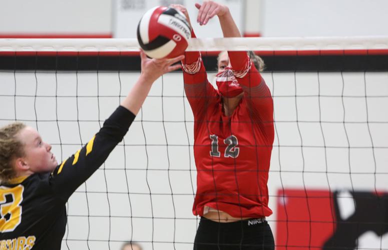 St. Ansgar volleyball vs Wapsi Valley - Hackbart