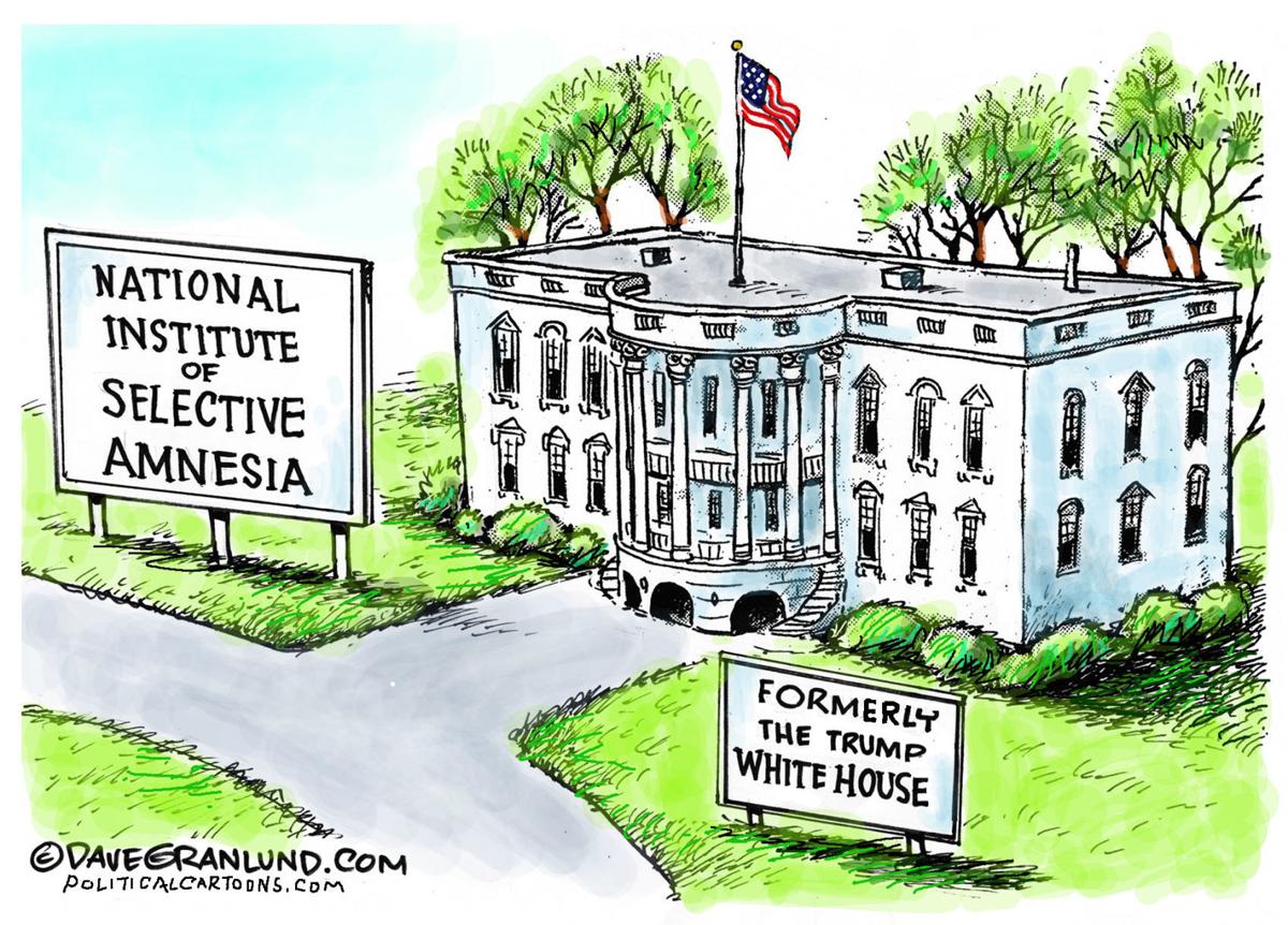Political Cartoons Amnesia Got Education Pardons Mercedes Columnists Globegazette Com