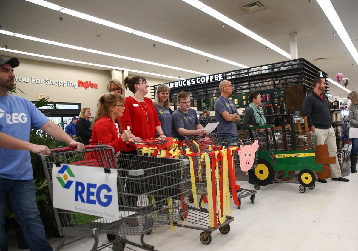 Local businesses grab food for a good cause at HyVee West Mason City
