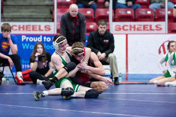 Osage boys wrestling defeat Iowa City at Battle of Waterloo