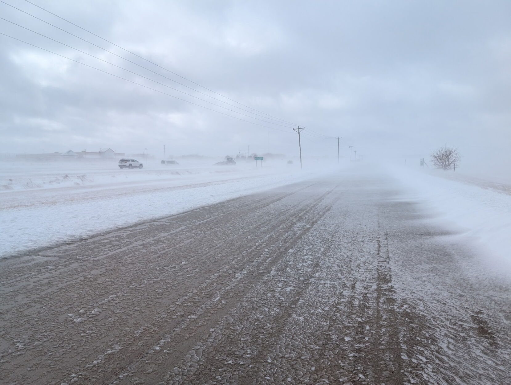 Blizzard made driving dangerous in North Iowa Wednesday