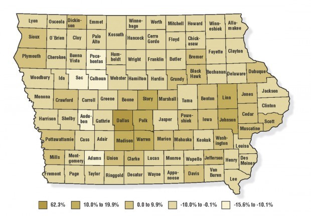 Census: Iowa growth almost entirely in Des Moines, Cedar Rapids areas ...