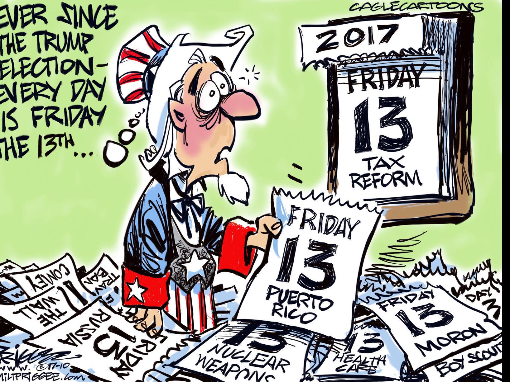 Political Cartoons Trump Weinstein Nukes Coal Scouts Nfl Columnists Globegazette Com
