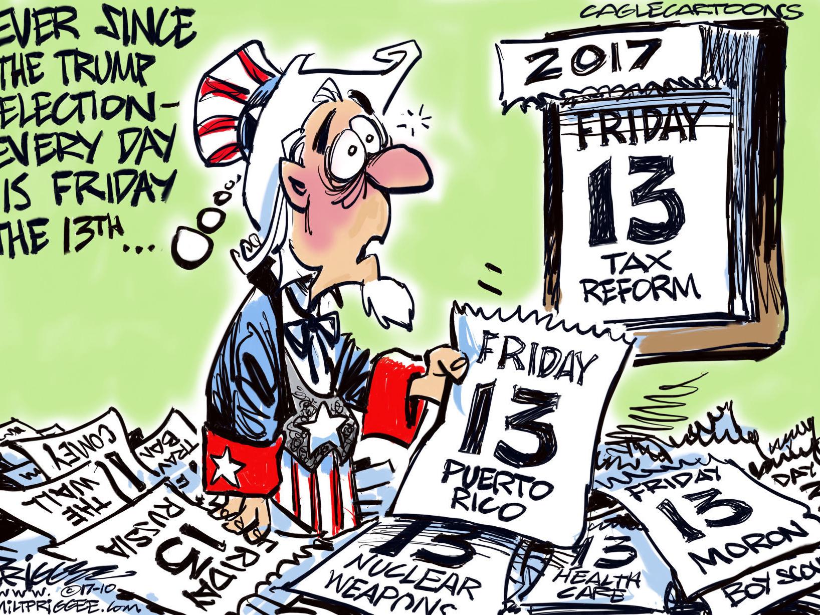 Political Cartoons Trump Weinstein Nukes Coal Scouts Nfl Columnists Globegazette Com
