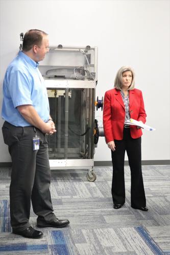 Hanson Career Center Director Jim Haag and Senator Joni Ernst .JPG