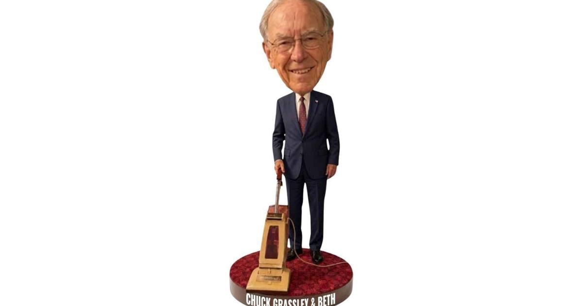 Iowa's Grassley and his vacuum, ‘Beth,' now a bobblehead Museum thinks $30 collectible will ‘bring smiles' Erin Murphy Lee-Gazette Des Moines Bureau Aug 29, 2026 7 mins ago