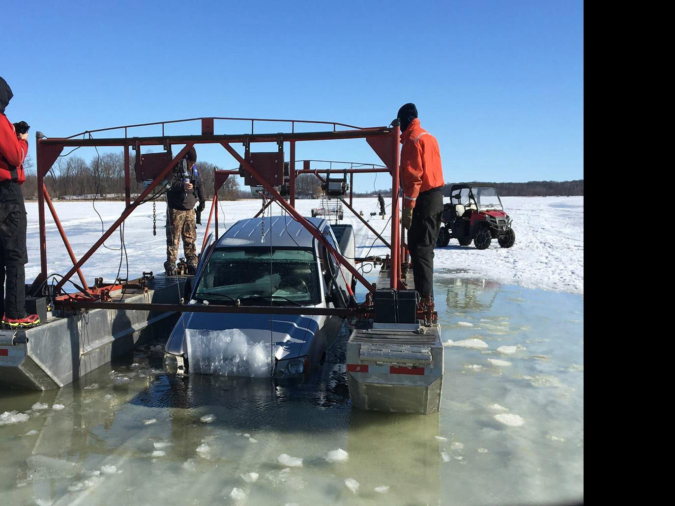 Truck Falls Through Ice On Rice Lake Highlights Changing