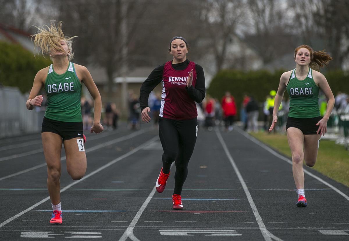 High School Girls Track And Field Newman Catholic Shaking Off The Rust Early North Iowa High School Track Field Globegazette Com