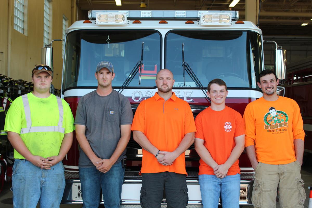 Five new firemen on Osage’s Fire Department