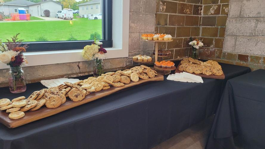 Shown are some of an array of cookies and cupcakes served at the TerraWealth grand opening in Forest City..jpg