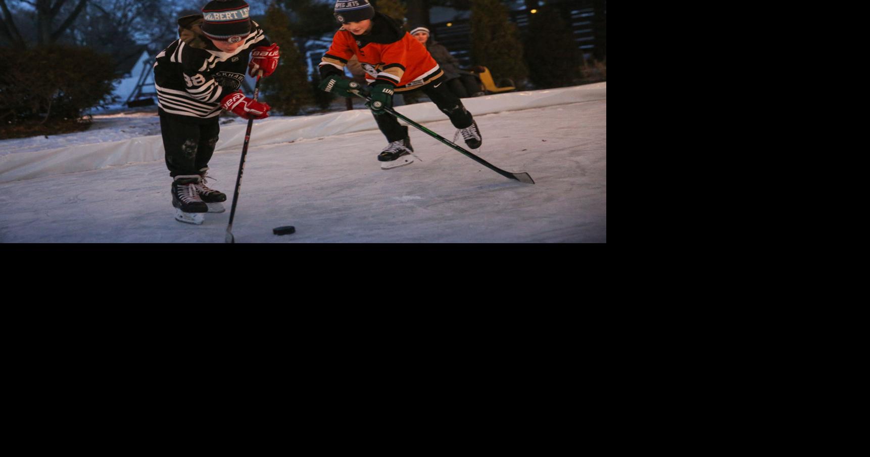 Pretty slick Mason City family turns yard into iceskating rink