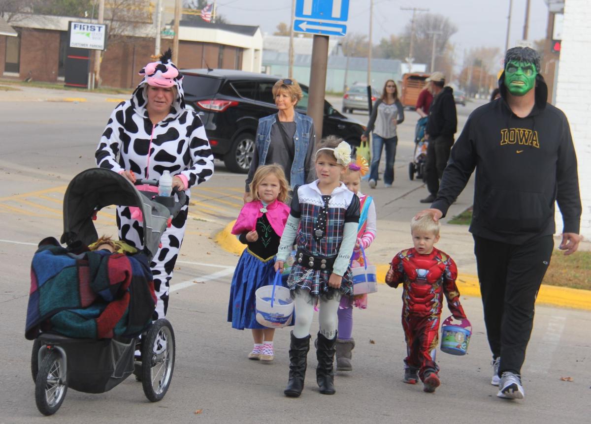 Trick or treat times in North Iowa