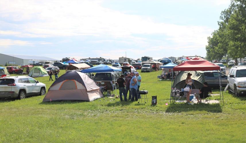 Winnebago Industries' campgrounds were full of people talking, grilling, and getting together for some fun away from the Country Thunder stage..JPG