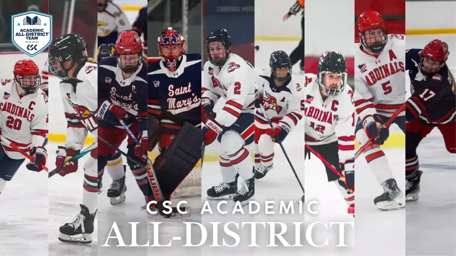 Nine Academic All-District At-Large Nods from Cardinal Hockey Programs