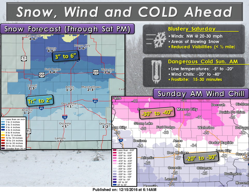 WEATHER: Winter storm warning issued for Mason City