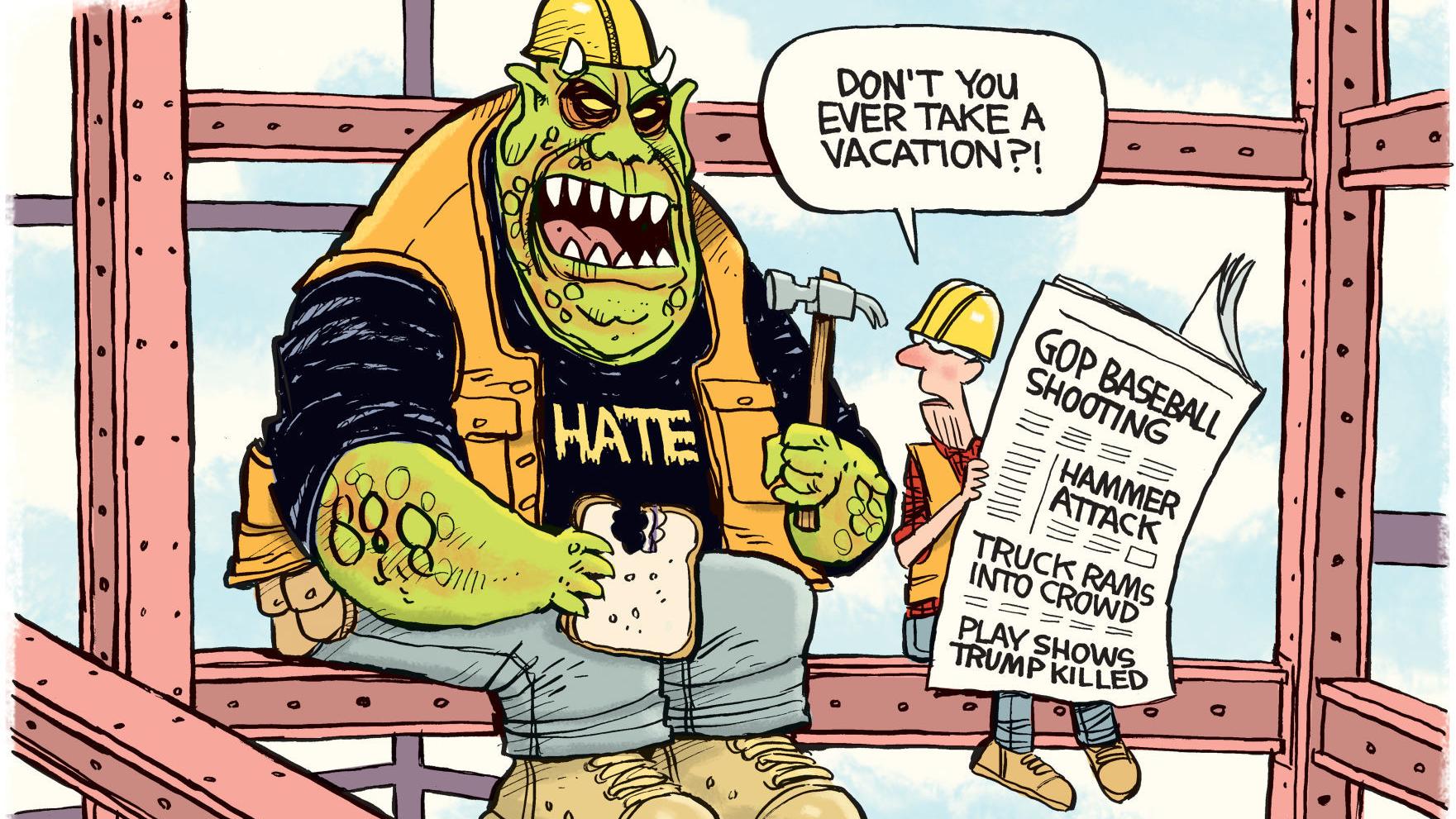 Political Cartoons Hate Dems Kohl Health Care Trump Columnists Globegazette Com