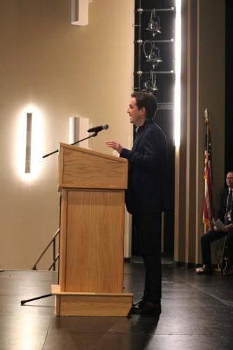 Winnebago Outdoors President Huw Bower explains why the new John V. Hanson Career Center is so important for students and businesses..JPG