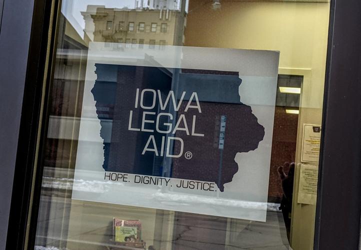 Iowa Legal Aid exterior window