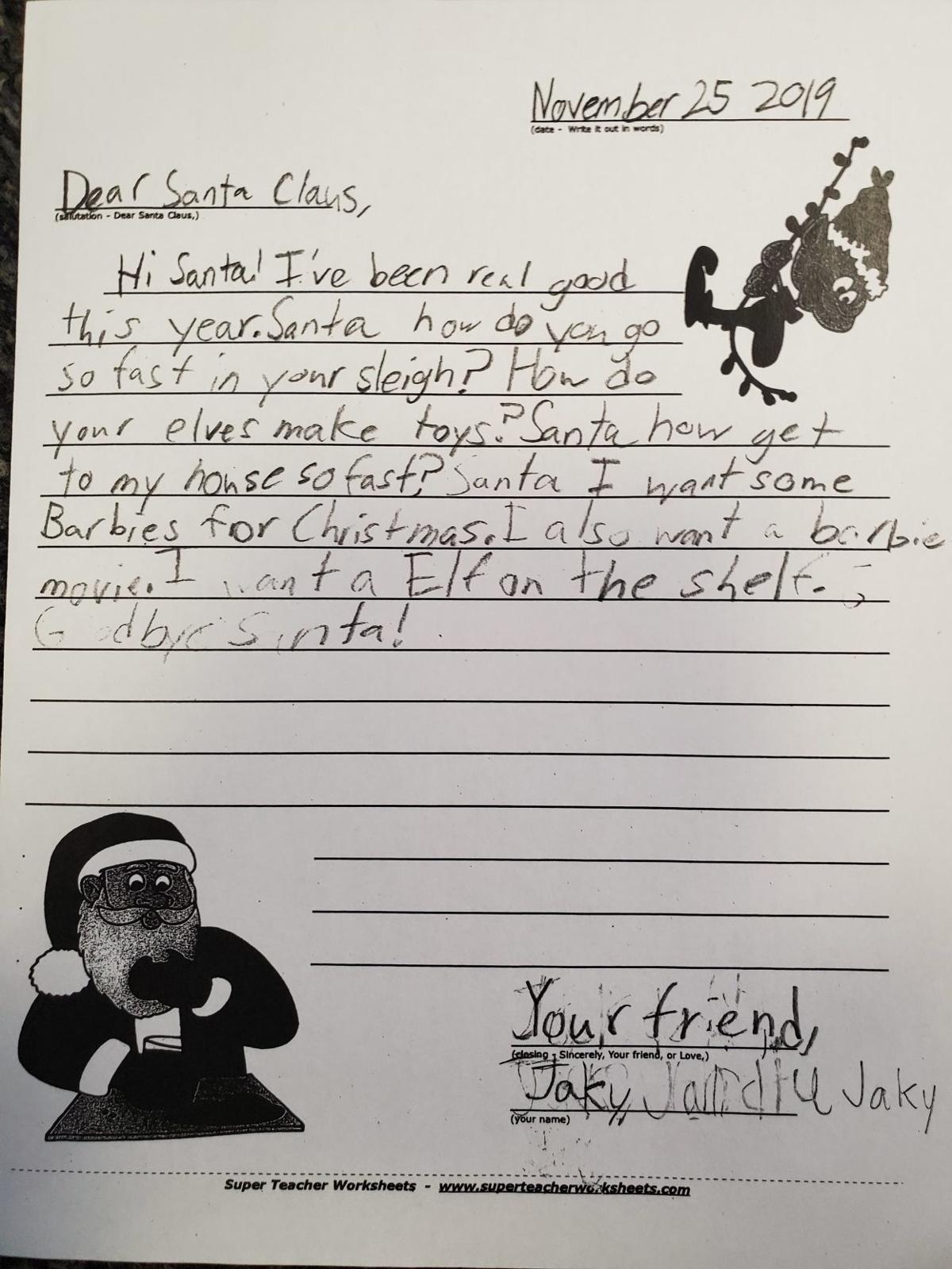 Letters To Santa News Globegazette Com