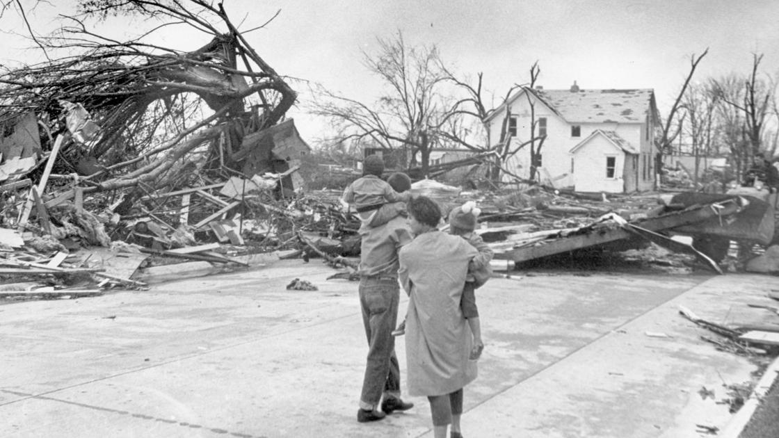 Photos Oct. 14, 1966 tornado damage in Belmond Mason City & North