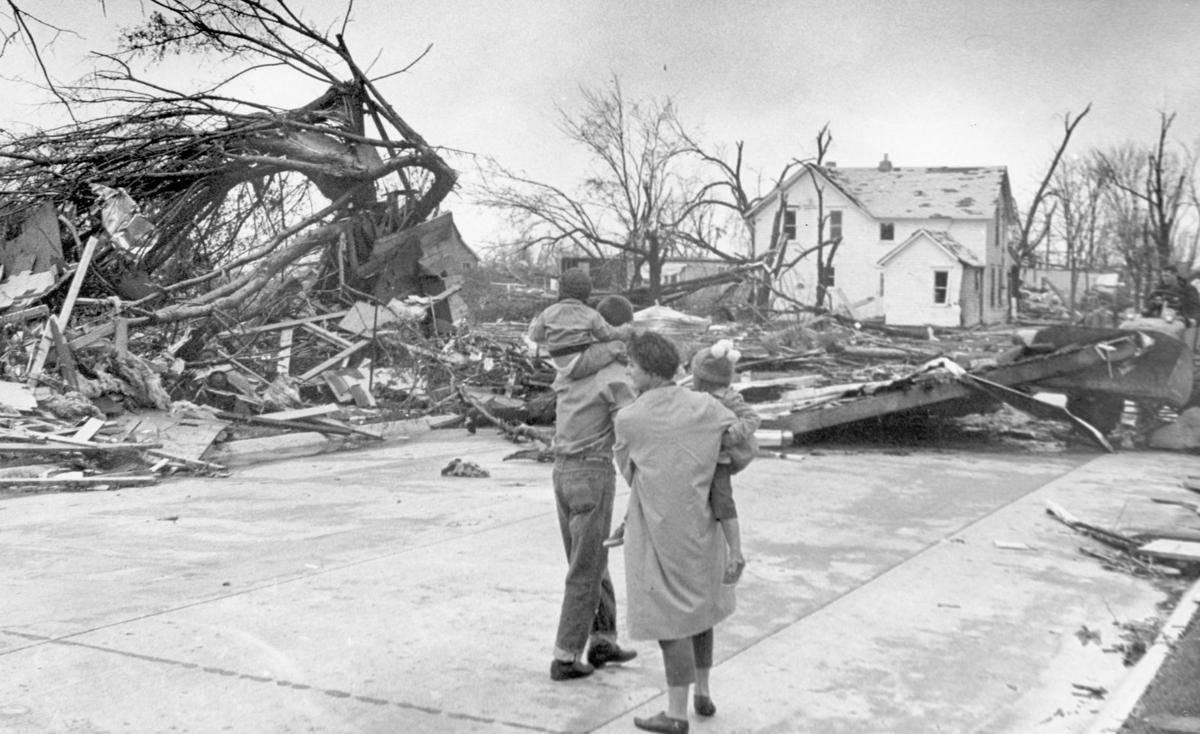 Photos Oct. 14, 1966 tornado damage in Belmond Mason City & North