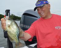 Crappie on the line