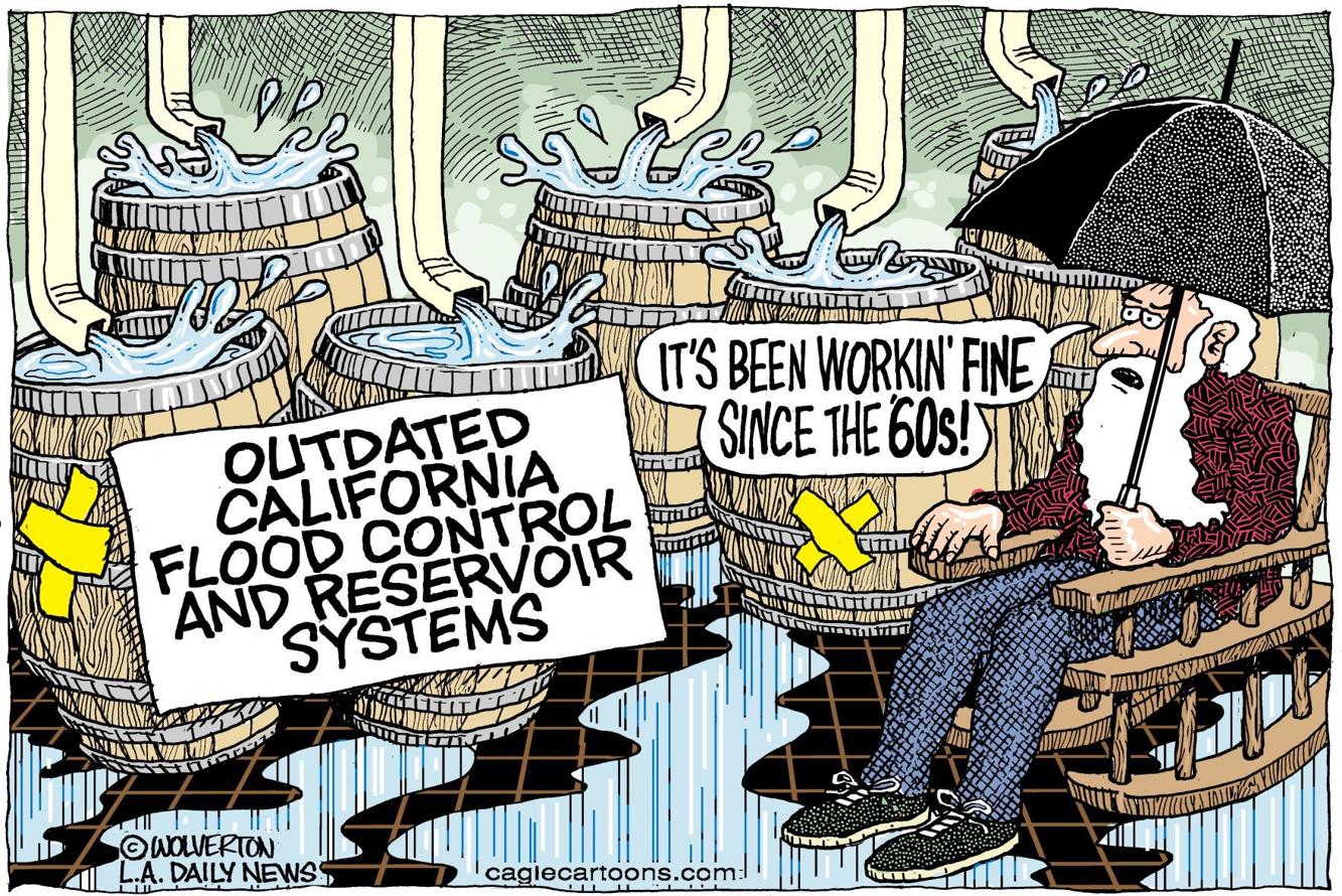 Reservoirs and Flood Control by Monte Wolverton Cagle Cartoons