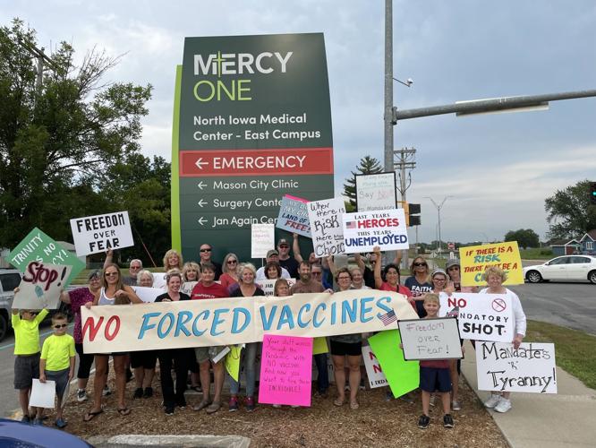 Vaccine Protest Group Photo