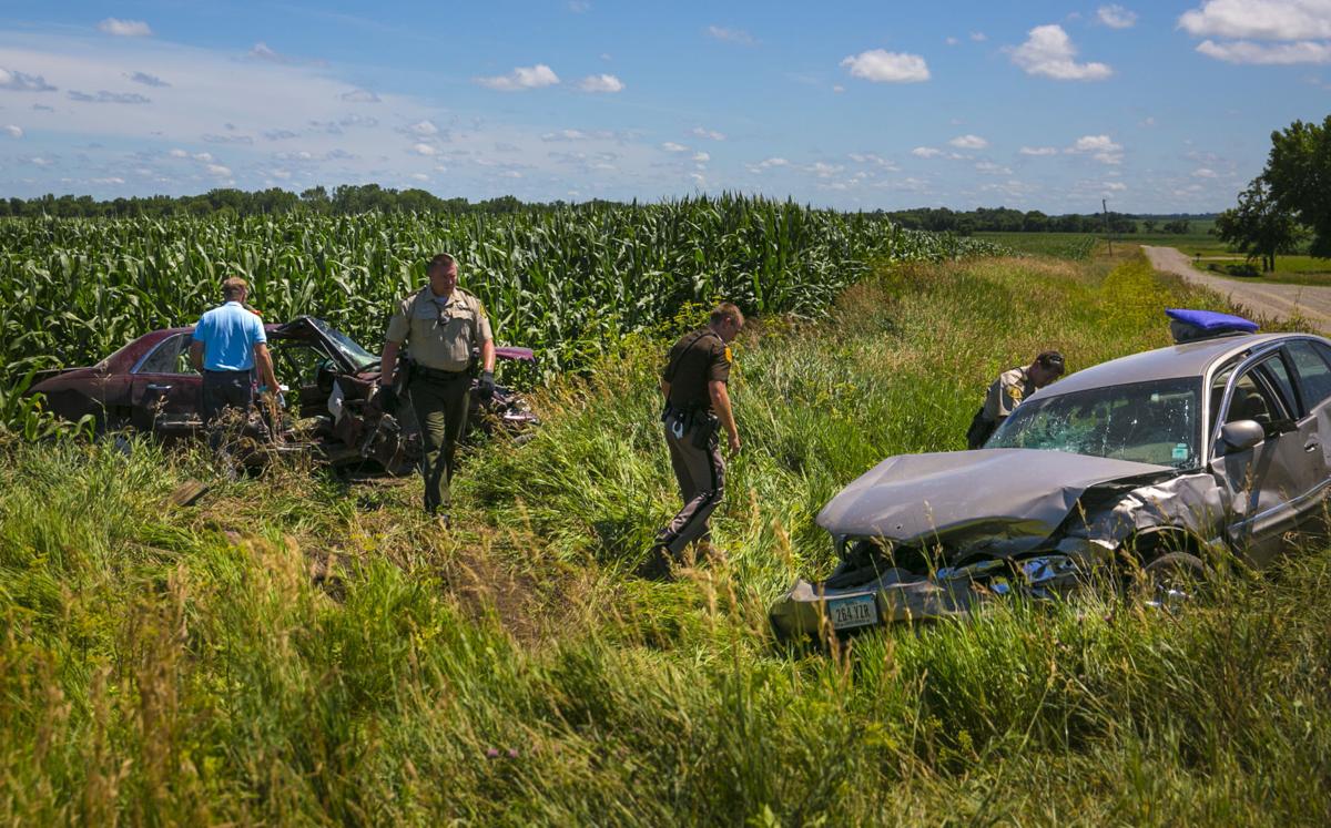 UPDATE Three injured in twovehicle crash south of Rockwell Mason