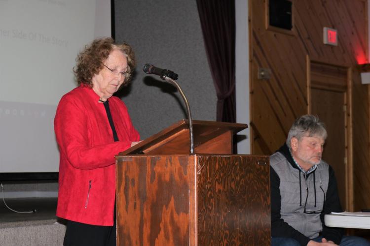 Brenda Barr of Garner provides remarks JPG
