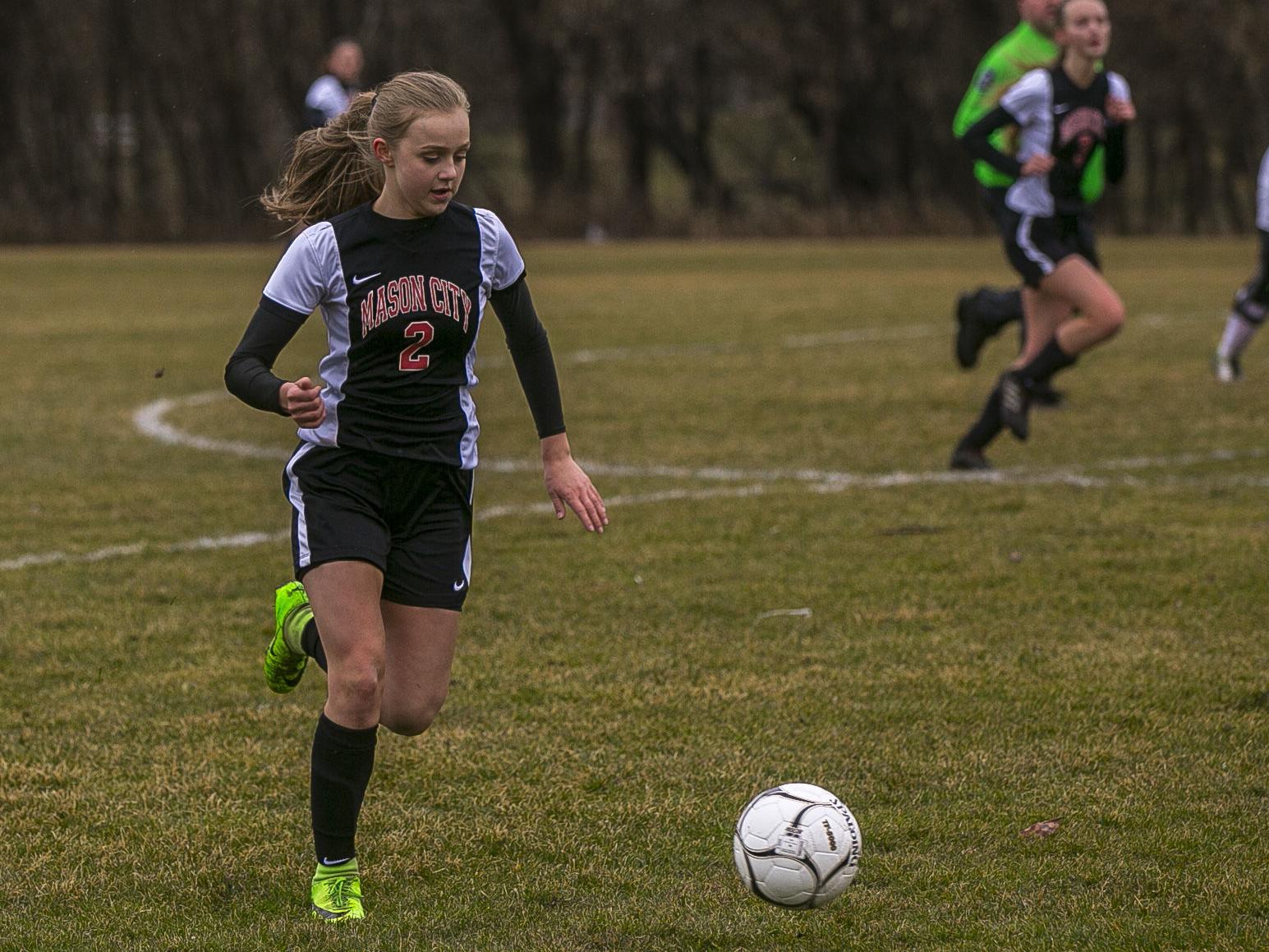 High School Girls Soccer Espinosa S Four Goals Spark Mason City S
