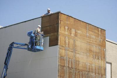 Mason City facade improvement work under way