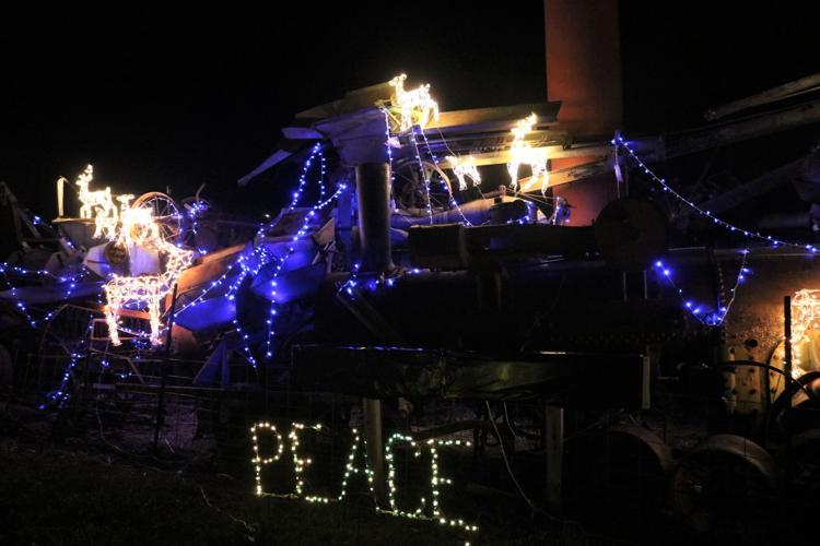 Iron Memories display has been transformed into a reindeer habitat for the Holiday Tour of Lights at Heritage Park 2..JPG