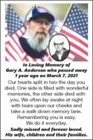 In Loving Memory of Gary A. Anderson