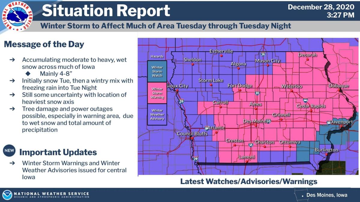 Winter Weather Advisory For Northern Iowa In Effect Tuesday Into Wednesday Mason City North Iowa Globegazette Com